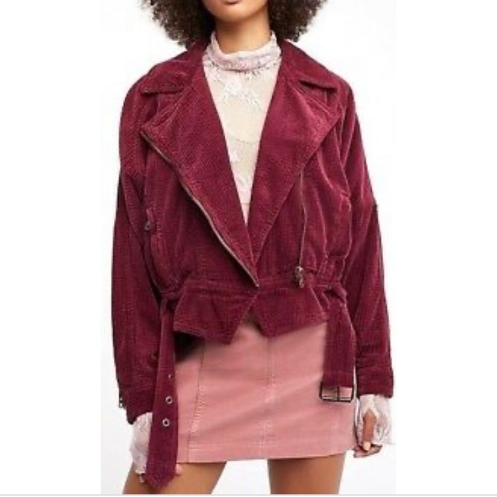 FREE PEOPLE SLOUCHY DOLMAN MOTO JACKET